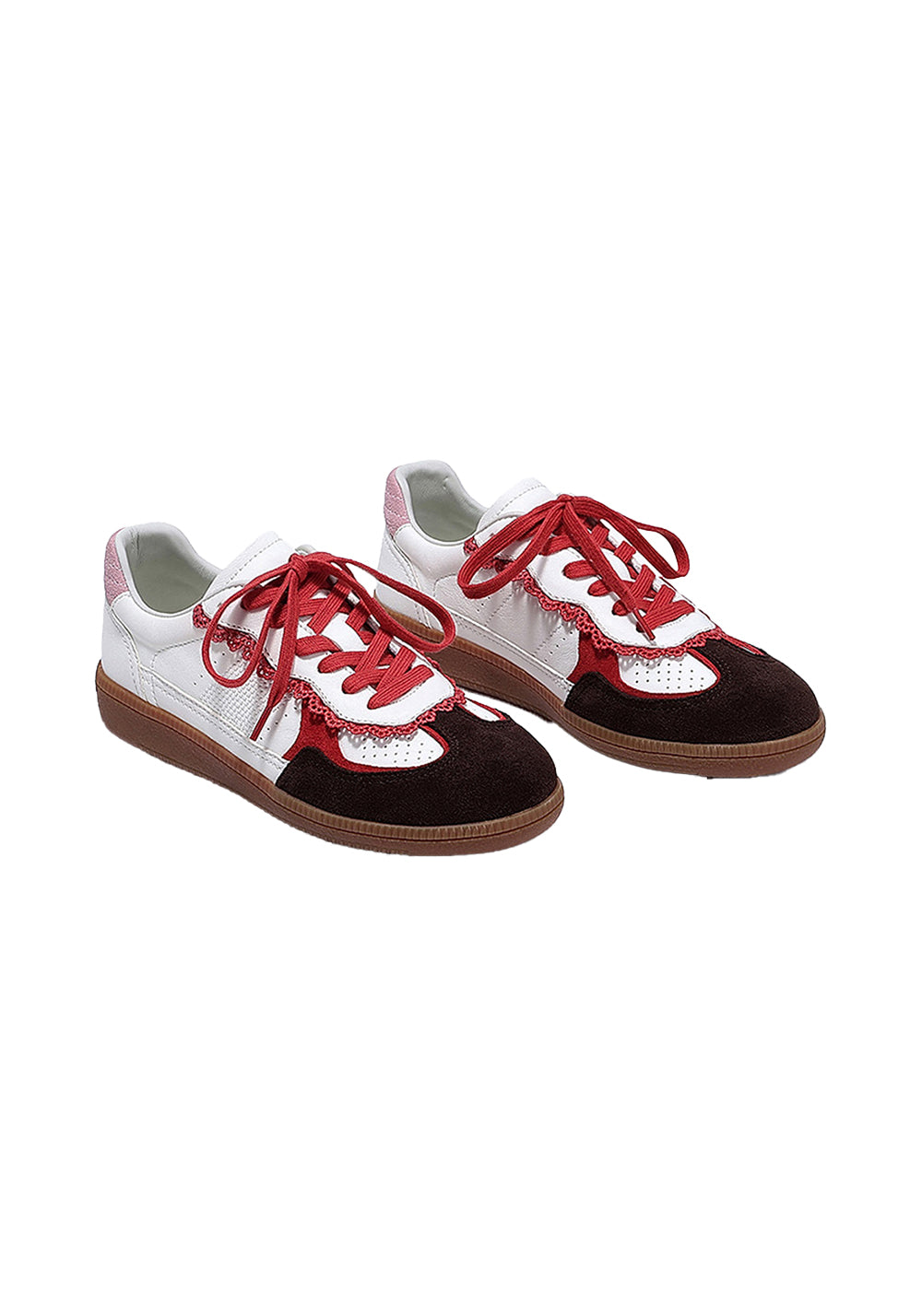 BellaLily丨Retro Colorblock Training Shoes-Red - PSYLOS 1, BellaLily丨Retro Colorblock Training Shoes-Red, Retro Trainers, BellaLily•JAPAN, PSYLOS 1